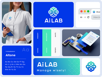 Ai LAB - Ai Data Analyze branding dashboard graphic logo medical ui uidesign