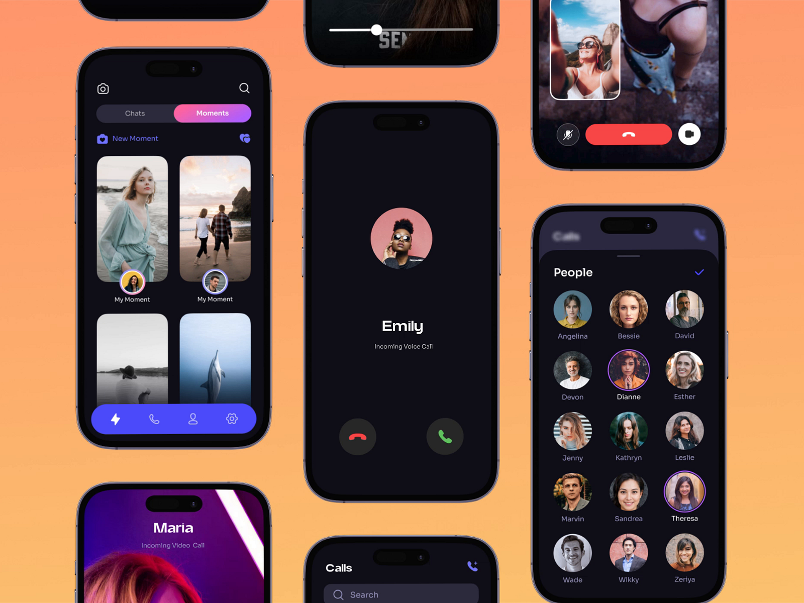 Calling App UI by creativedreams on Dribbble