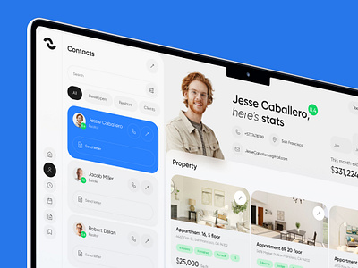 Buildridge - Real Estate Dashboard app crm dashboard design estate interface product real estate saas service ui ux web