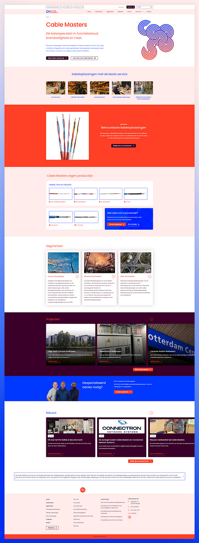 Website Redesign en Digitale Strategie voor Cable Masters branding cables logo ui ux