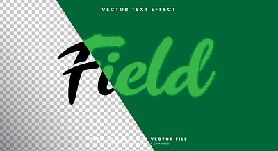 Field 3d editable text style Template graphic style