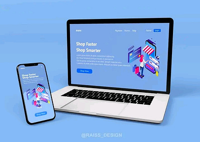 shopping web & app UI design ui uiux design shop webdesign