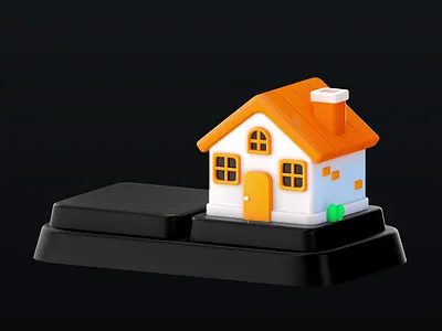 financial icon 3d animation graphic design