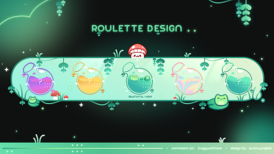 roulette design commission ᰔ graphic design ui