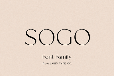 Sogo Font banner font charm font cosmetic fashion poster flyer packing social media