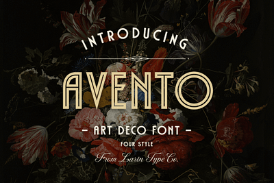 Avento Font art deco art deco font deco font fashion font logo font logotype font