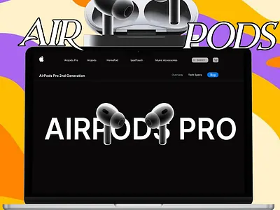 AIRPODS 2ND GENERATION WEBSITE UI/UX DESIGN 2ndgeneration airpods animationdesign creatie design prototype uiux uiuxdesign website
