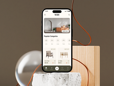 WODY, Furniture AR Shopping App ar shop ar shopping augmented chair clean design decor ecommerce furniture furniture app furniture shopping home interior interior design online store store ui design