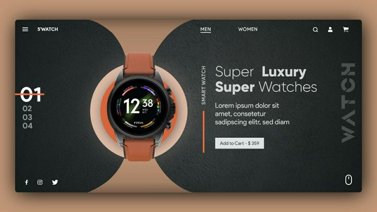 S'WATCH WEBSITE UI/UX DESIGN by Snap Design on Dribbble