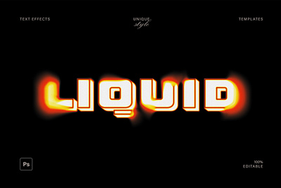 Melting Text Effect noise