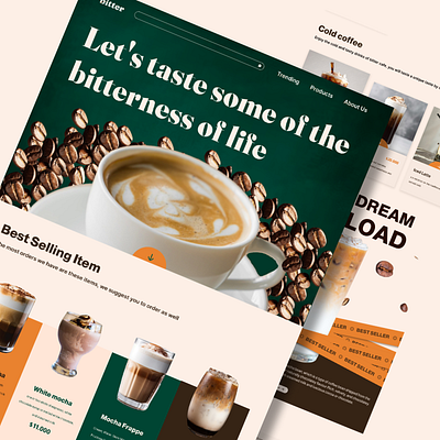 Coffee Shop coffee shop coffee site design landing site ui ux website