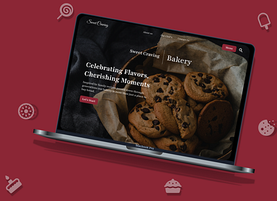 Bakery UI design branding figma landing page prototype ui ui ux