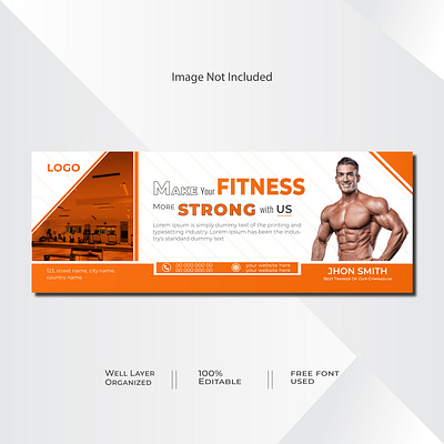 Modern Fitness Facebook Cover Banner Template banner banner template body business cover cover banner design exercise fitness fitness cover banner graphic designer gym gymnasium marketing modern banner modern cover banner template trainers vector workout