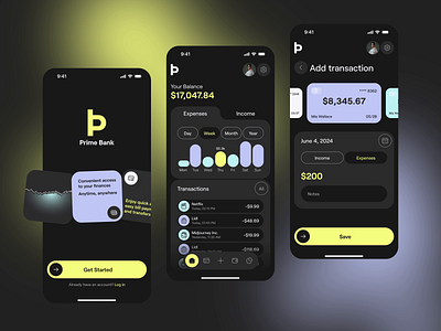 💸 Mobile design for banking app | Hyperactive analytics animation app design application b2c banking dashboard design fintech hyperactive metrics mobile mobile app product design saas ui uiux user experience user interface ux