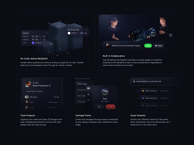 Spatial / Bento Grid 3d app application bento bentogird design illustration landing landingpage subpage ui ui design ux visual visuals website websites