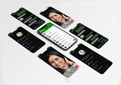 Messaging Mobile Application Design app design concept figma messenger mobile app ui ux