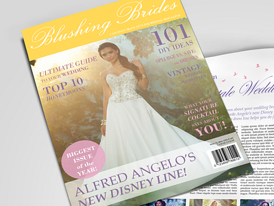 Wedding Magazine Design booklet editorial graphic design indesign layout magazine