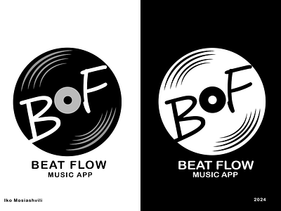 Beat Flow music App Logo Design creative logo creative logo design design illustration logo logo design music music app music app logo design plate