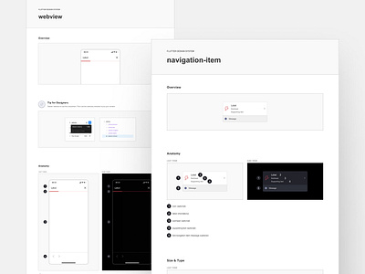 Component specifications design system