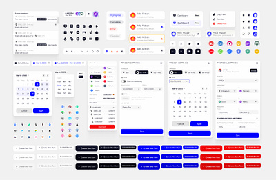 UI kit for a crypto web application figma interface ui uikit