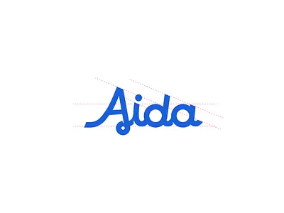 Aida - logomark (AI bot) branding graphic design logo type