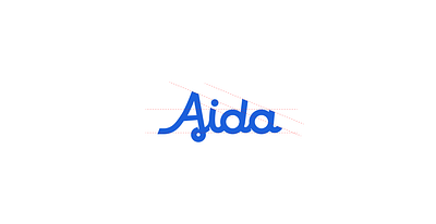 Aida - logomark (AI bot) branding graphic design logo type