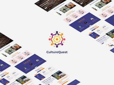 CultureQuest - A Virtual Cultural Exploration Landing Page animation digital experience designer.