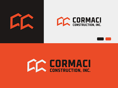 Cormaci Construction, Inc architect branding building construction logo graphic design illustration logo logo design typography