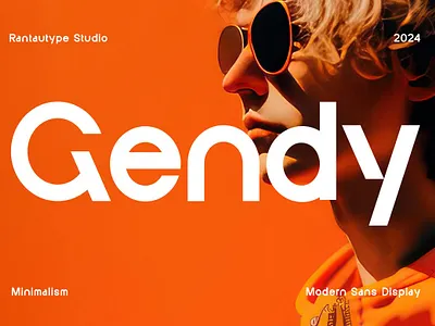 Gendy Modern Sans Font brand branding display geometric graphic design grostek headline modern packaging product sans typographic