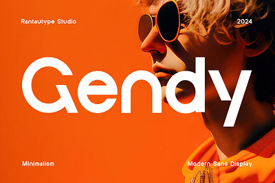 Gendy Modern Sans Font brand branding display geometric graphic design grostek headline modern packaging product sans typographic