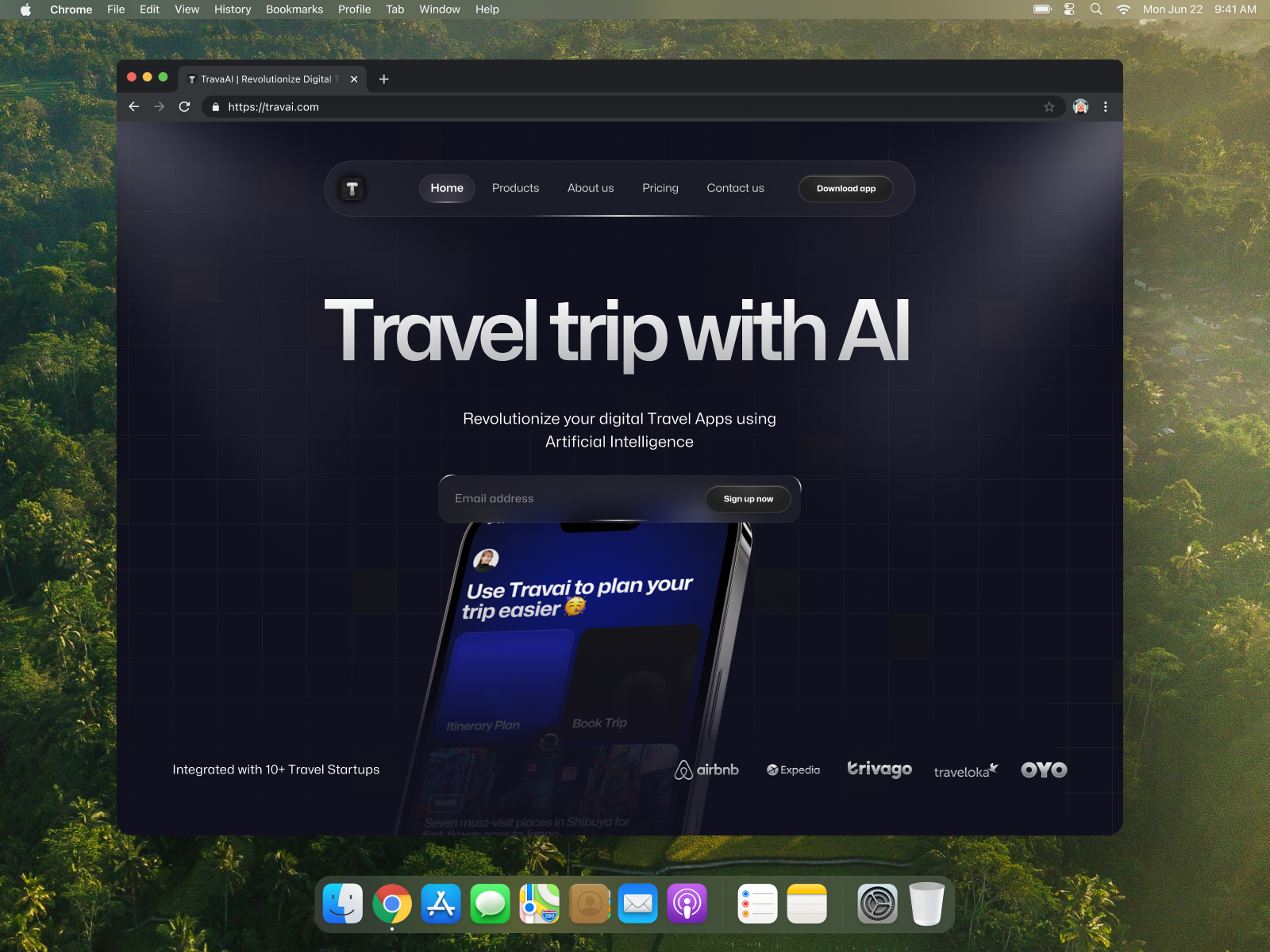 AI Travel Website - TravAI 🔥 artificial intelegence design homepage hotel product design saas search travel travel ai travel app travel companion travel planner trip ui uiux ux vacation web web uiux website