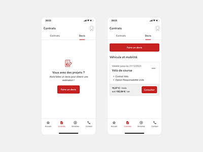 App screens product design