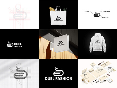 Duel Fashion Logo and Brand Identity Design brandidentity branding clothinglogo design fashionlogo graphic design initiallogo lettermarklogo logo logobranding logodesign logodesigner logomark logonew logotype minimalistlogo techlogo