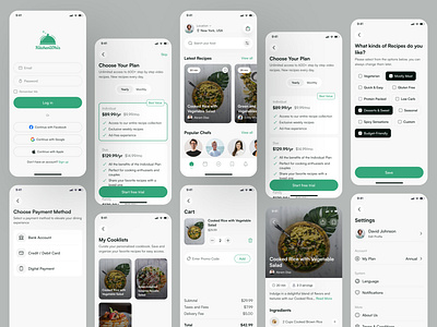 Recipe App clean design cooking app food app food recipe minimal design mobile design recipe recipe app