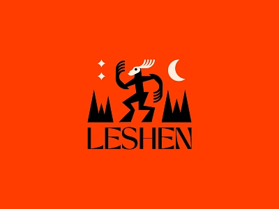 Leshen brand branding creature logo design graphic design halloween horror logo logo logo design logo designer logodesign logos mythologic