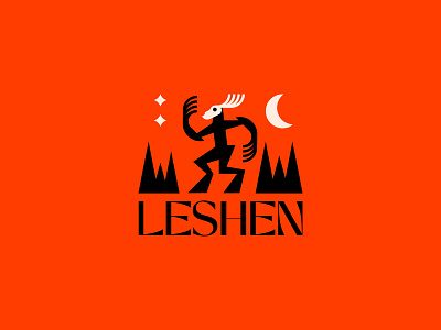 Leshen brand branding creature logo design graphic design halloween horror logo logo logo design logo designer logodesign logos mythologic