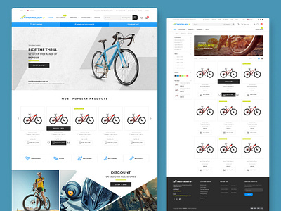 Bicycle E-Commerce Website UI design e commerce ui website