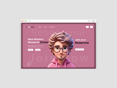 Join our Reseach center figma graphic design ui uiux