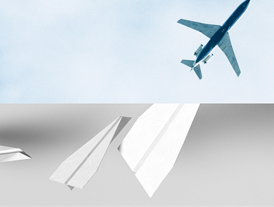 Cegid — Paperplane 3d artist airplane brand identity cegid concept creative direction duality laurène calvez paper paperplane sky visual design