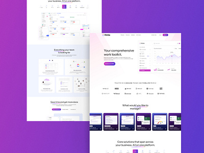 Click Up Redesign clickup design fullpage hero landing landingpage mockup page redisigan saas saas landing page ui uidesign uxdesign