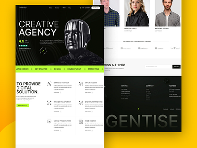 Digital Agency - Landing Page Design designer figma figma designer landing page designer ui ui designer ux ux designer web app web design web ui web ux website designer