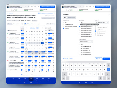 UX/UI design of the "Ratings" interfaces banking application banking crm banking service crm design dashboard design system filter fintech guideline design interactive prototype mobile interface product design prototyping rating ui user flow user interview user testing ux web design