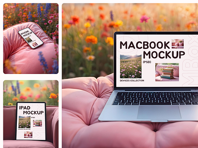 Blooming Tech | Mockup Collection | DEVICES COLLECTION design devices imac ipad iphone macbook macbookmockup mockup web webdesign