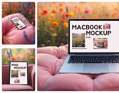 Blooming Tech | Mockup Collection | DEVICES COLLECTION design devices imac ipad iphone macbook macbookmockup mockup web webdesign