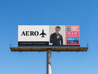 Proposta de Outdoor - AERO FOR MEN graphic design