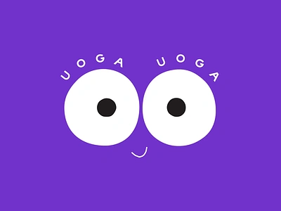 Uoga kids bold brand branding colour eyes identity illustration kids packaging playfull purple