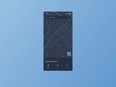 Map app dailyui design figma map mobile ui