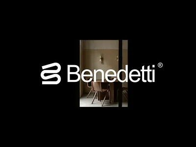 Benedetti® b lettermark b logo bauhaus branding design furniture logo minimalism modern logo simple smooth logo suitable