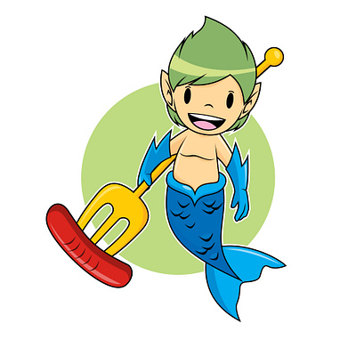 Seafood Mascot Design 2d apparel cartoon character design clothing design cute design graphic design illustration mascot ocean sausage sea seafood