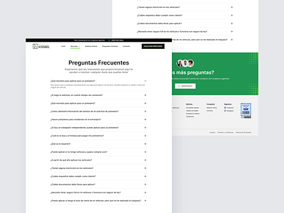 Inversiones Kissbel - FAQs design faq faqs ui ux website